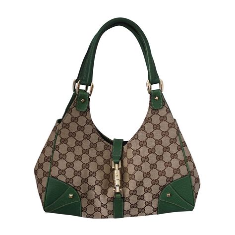 gucci gabric purse brown